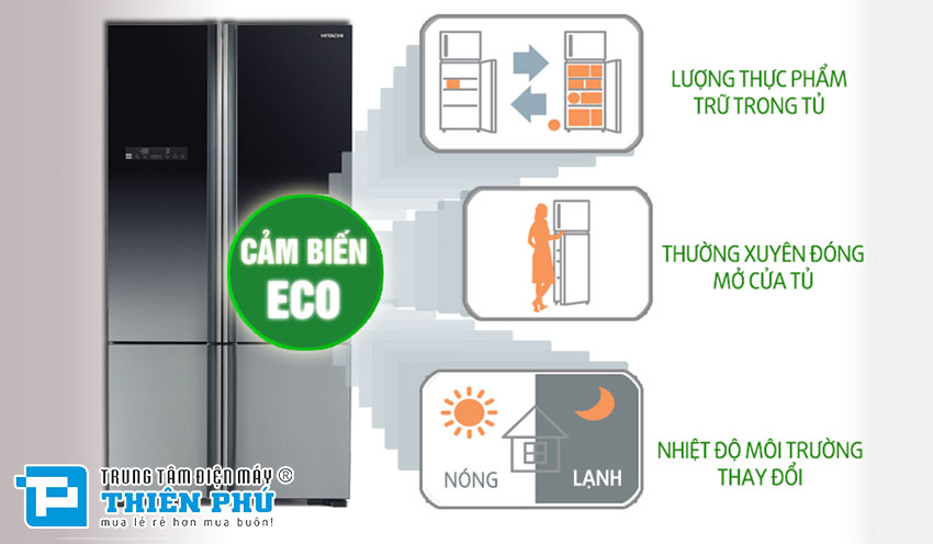 Tủ Lạnh Hitachi Inverter 640 Lít R-WB800PGV5(XGR) 4 Cánh