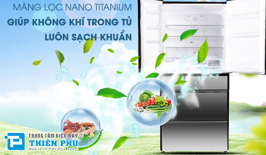Tủ Lạnh Hitachi Inverter 525 Lít R-X670GV(X) 6 Cánh