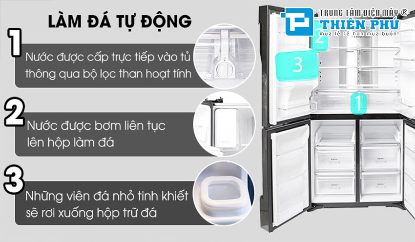 Tủ Lạnh Samsung Side By Side Inverter  RF56K9041SG/SV 564 Lít