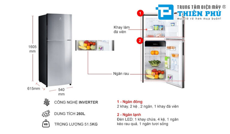 tủ lạnh electrolux