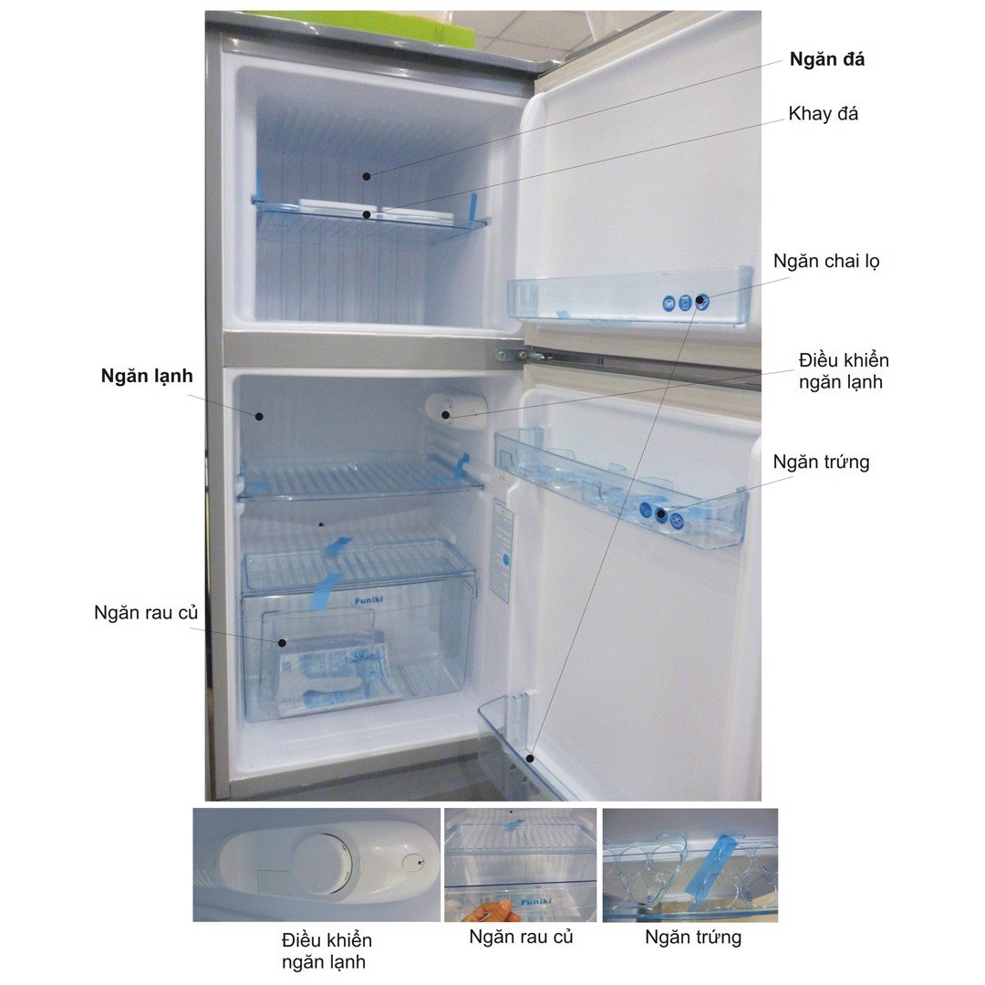 Tủ Lạnh Funiki FR-135CD 2 Cánh 130 Lít -  Đơn giản, gọn nhẹ đầy sức hút