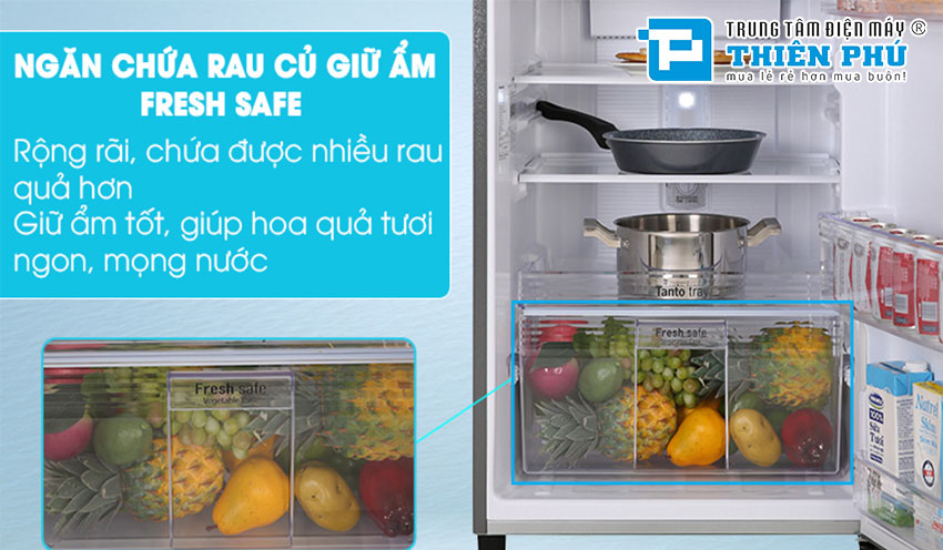 Tủ Lạnh Panasonic Inverter 234 Lít NR-BL26AVPVN 2 Cánh