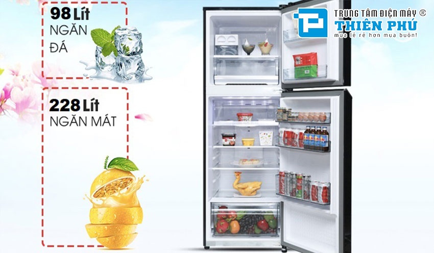 Tủ Lạnh Panasonic Inverter NR-BL351WKVN 2 Cánh 326 Lít