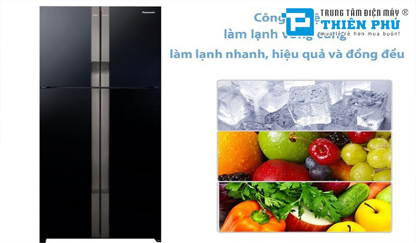 Tủ Lạnh Panasonic Side By Side Inverter 550 Lít 4 Cánh NR-DZ600GKVN