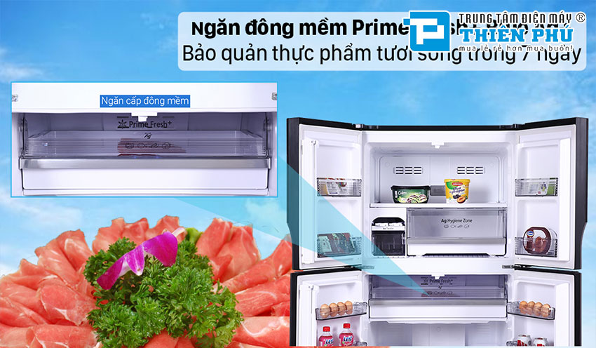 Tủ Lạnh Panasonic Inverter NR-DZ601VGKV 4 Cánh 550 Lít