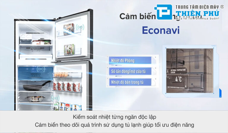 Tủ Lạnh Panasonic Inverter NR-TV341VGMV 2 Cánh Giải Pháp Bảo Quản Thực Phẩm Hiện Đại Cho Gia Đình