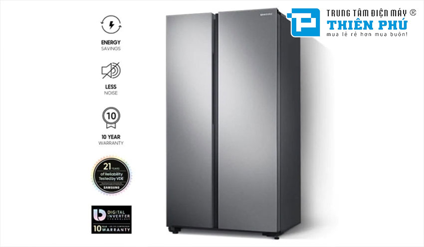 Tủ lạnh Samsung Side By Side Inverter RS62R5001M9/SV 2 Cánh 680 Lít
