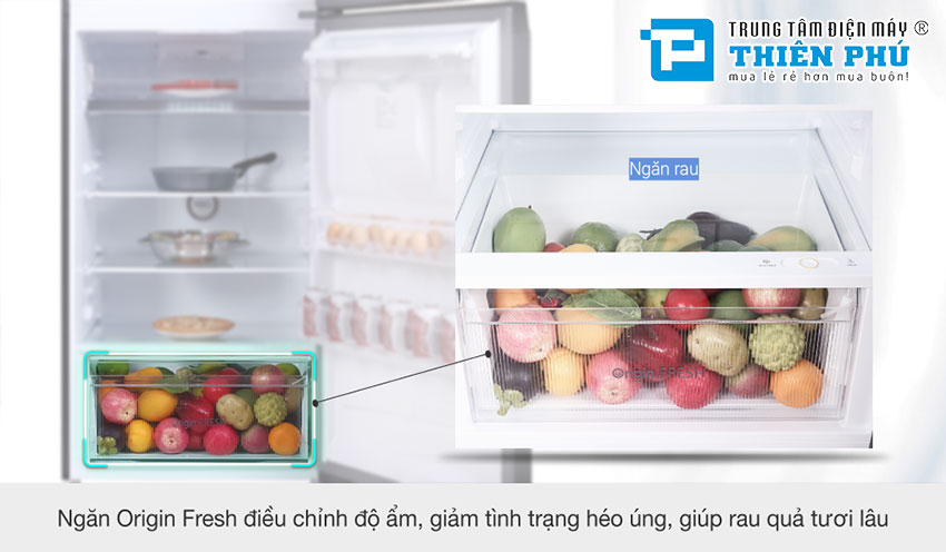 Tủ Lạnh Toshiba Inverter 2 Cánh GR-RT400WE-PMV(06)-MG 312 Lít