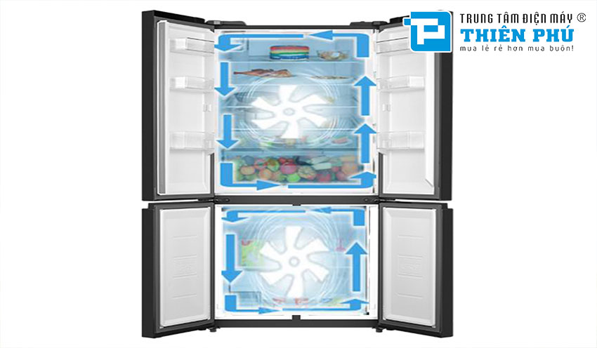 Tủ Lạnh Toshiba Side By Side Inverter 511 Lít RF610WE-PMV(37)-SG 4 Cánh