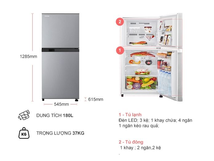 Top 3 chiếc tủ lạnh Toshiba Inverter tốt nhất 2020
