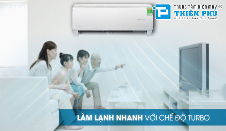 Điều Hòa Midea 9000Btu  1 Chiều MSAG-10CRN8 Gas R32- Hoạt động êm ái , giúp bạn sảng khoái sau những giấc ngủ ngon.