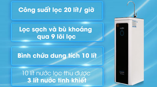 Mẫu Máy Lọc Nước RO Hydrogen Karofi M-I129/H 9 Lõi hiện đại, sang trọng