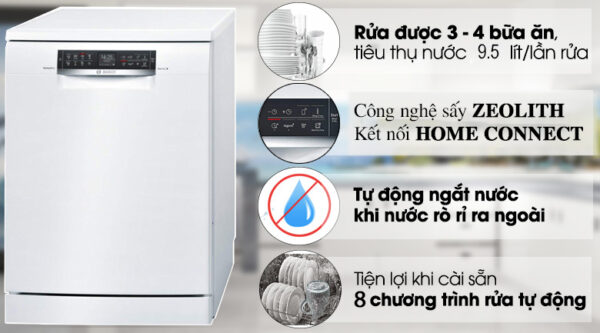 Có nên lựa chọn sử dụng máy rửa bát Bosch SMS46GW01P không?