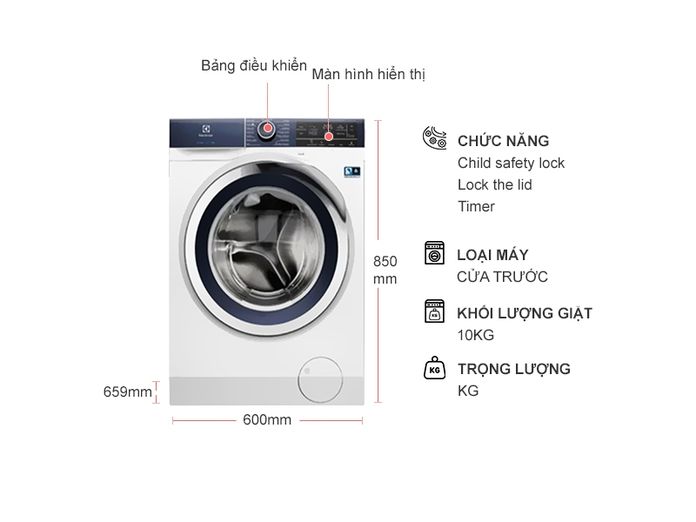 Máy giặt Electrolux cửa ngang EWF1042BDWA 10Kg có tốt không?