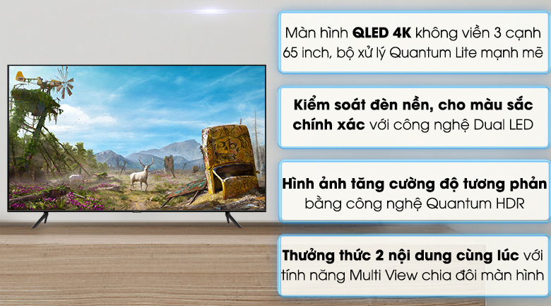 Công nghệ nào làm cho chiếc Smart Tivi Samsung QLED 65Q60T lại chiếm được nhiều cảm tình như vậy?