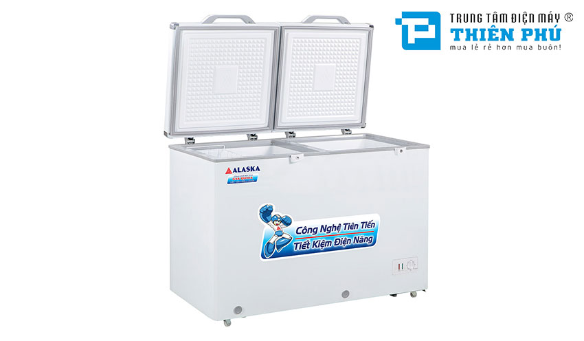 Tủ Đông Alaska Dàn Nhôm BCD-3568N 2 Ngăn 2 Cánh 350 Lít