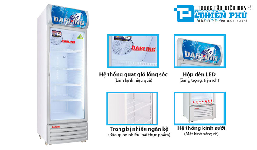 Tủ Mát Darling Inverter DL-4000A3 1 Cánh Dung Tích 400 Lít