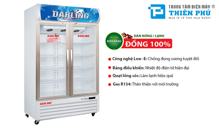 Tủ Mát Darling DL-7000A 2 Cánh Dung Tích 630 Lít