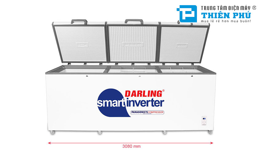 Tủ Đông Darling Inverter 1 Ngăn 3 Cánh DMF-1579ASI 1700 Lít