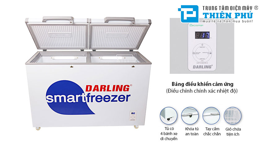 Tủ Đông Darling Inverter 1 Ngăn 2 Cánh DMF-1179ASI 1100 Lít