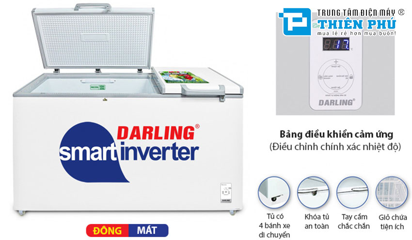 Tủ Đông Darling Inverter 2 Ngăn DMF-7699WSI 800 Lít