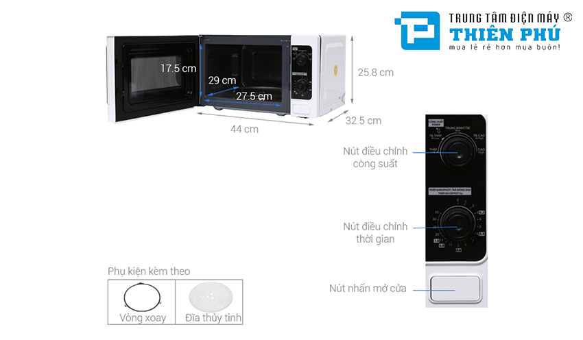 Lò Vi Sóng Toshiba ER-SM20(W1)VN 20 Lít