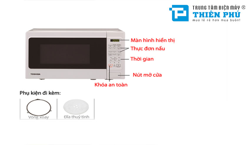 Lò Vi Sóng Toshiba ER-SS20(W)VN 20 Lít