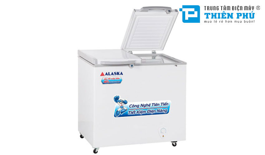Tủ Đông Alaska Dàn Nhôm FCA-3600N 2 Ngăn 2 Cánh 350 Lít