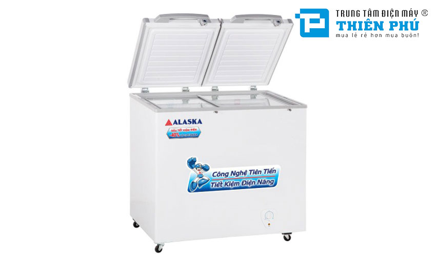 Tủ Đông Alaska Dàn Nhôm FCA-3600N 2 Ngăn 2 Cánh 350 Lít