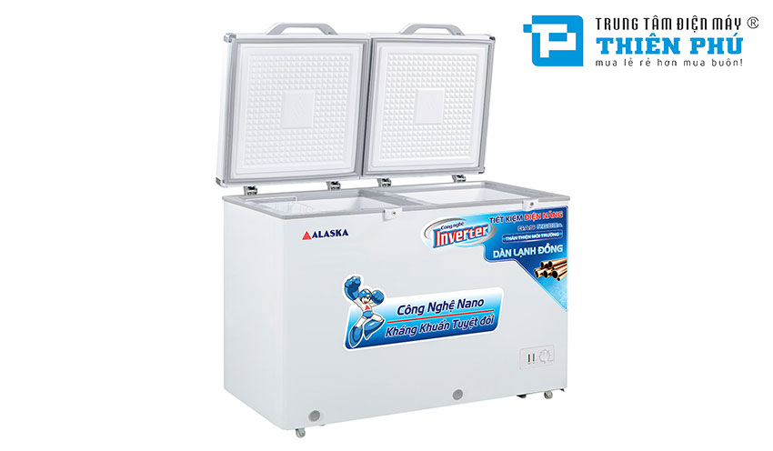 Tủ Đông Alaska Inverter Dàn Đồng FCA-4600CI 2 Ngăn 2 Cánh 450 Lít