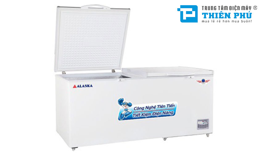 Tủ Đông Alaska Dàn Nhôm HB-12 1 Ngăn 2 cánh 1200 Lít