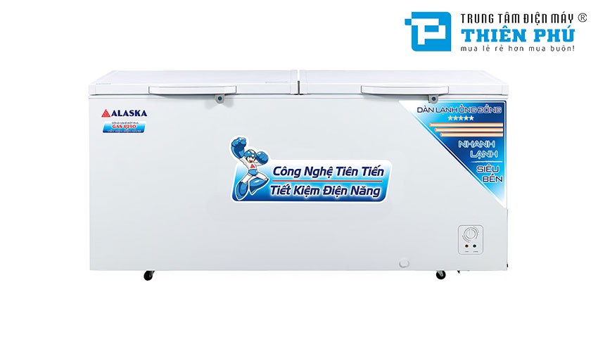 Tủ Đông Alaska Dàn Đồng HB-650C 1 Ngăn 2 Cánh 650 Lít