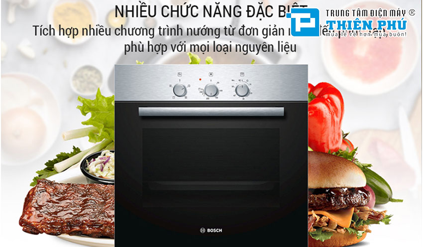 Lò Nướng Bosch Âm Tủ HBN211E2M 66 Lít