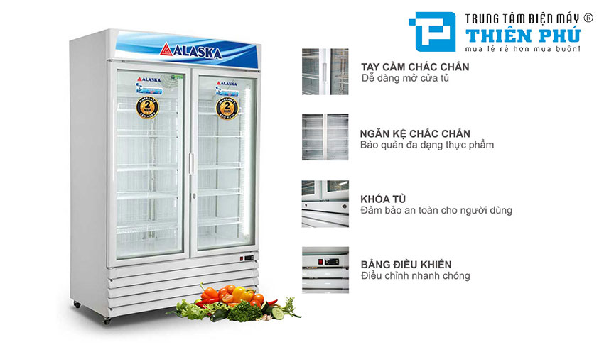 Tủ Đông Alaska 2 cánh 800 Lít IFC-100G2