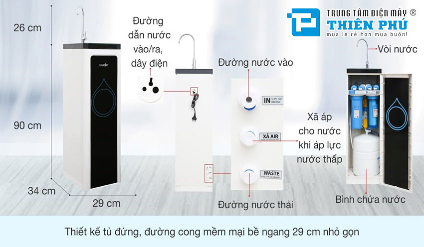 Máy Lọc Nước RO Karofi K8RO-H 8 Lõi
