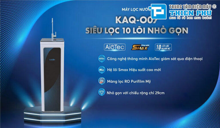Máy lọc nước Karofi Hydrogen Wifi KAQ-O07 10 lõi sự lựa chọn cho mọi gia đình