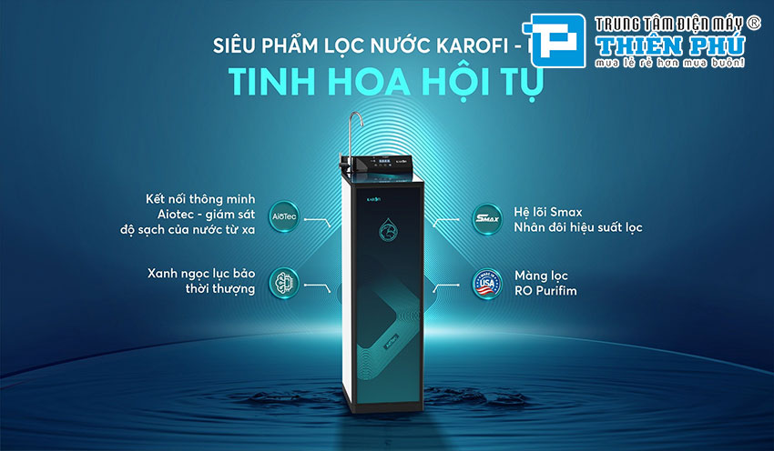 Máy Lọc Nước Karofi Hydrogen Thông Minh KAQ-P95 10 Lõi