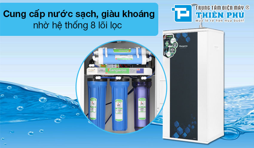 Máy Lọc Nước RO Kangaroo 8 Lõi KG-08G4 VTU