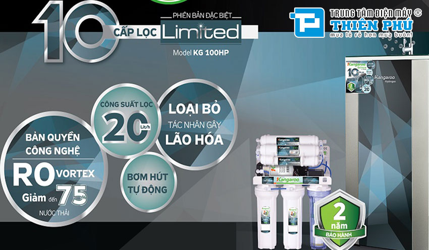 Máy Lọc Nước Hydrogen Kangaroo Plus KG100HP