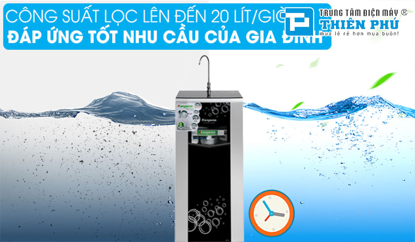Máy Lọc Nước Kangaroo R.O Hydrogen KG10G5 VTU 10 Lõi