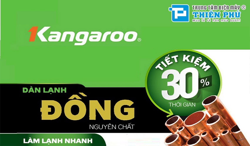 Tủ Đông Kangaroo Dàn Đồng KG418VC2 2 Ngăn 2 Cánh 418 Lít