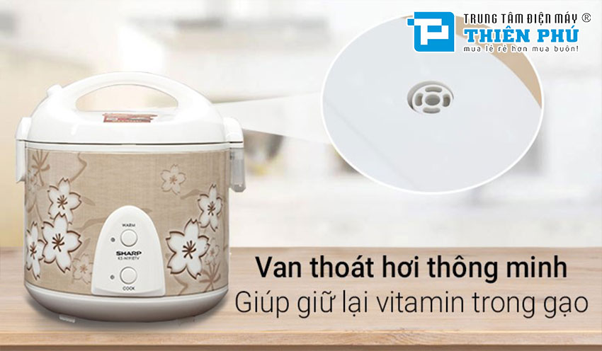 Nồi Cơm Điện Sharp KS-N191ETV-SB 1.8 Lít