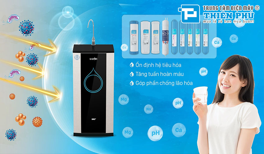 Máy Lọc Nước Karofi Hydrogen KSI90 Plus 9 Lõi