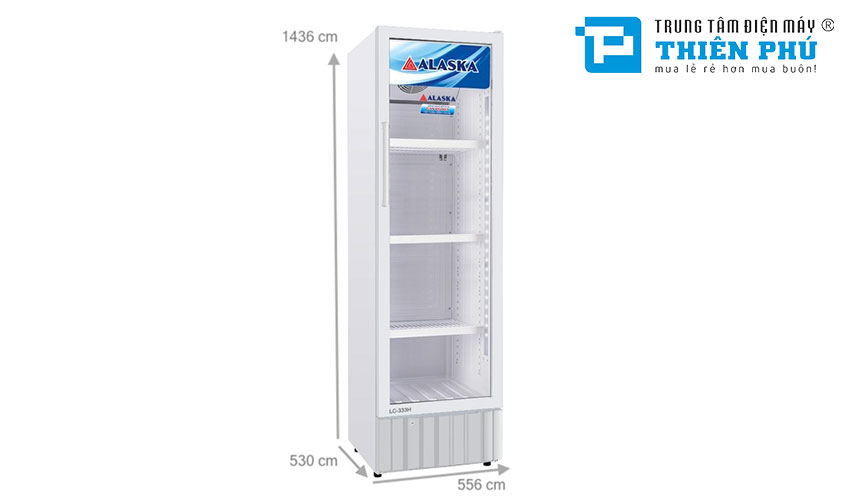 Tủ Mát Alaska 1 Cánh LC-333H 250 Lít Dàn Nhôm