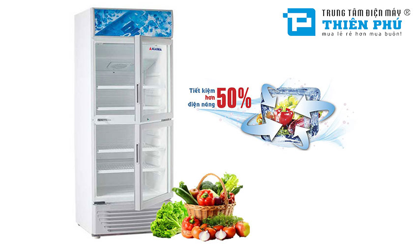 Tủ Mát Alaska 2 Cánh LC-533DB 350 Lít Dàn Nhôm