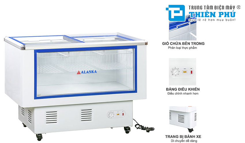 Tủ Mát Alaska Tủ Ngang 450 Lít LC-450B