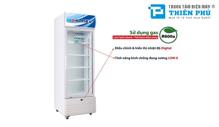 Tủ Mát Alaska 1 Cánh LC-833C 500 Lít Dàn Đồng