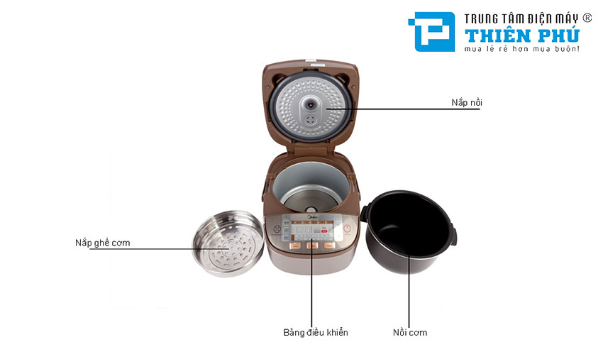 Nồi Cơm Điện Từ Midea MB-FS5025 1.8 Lít