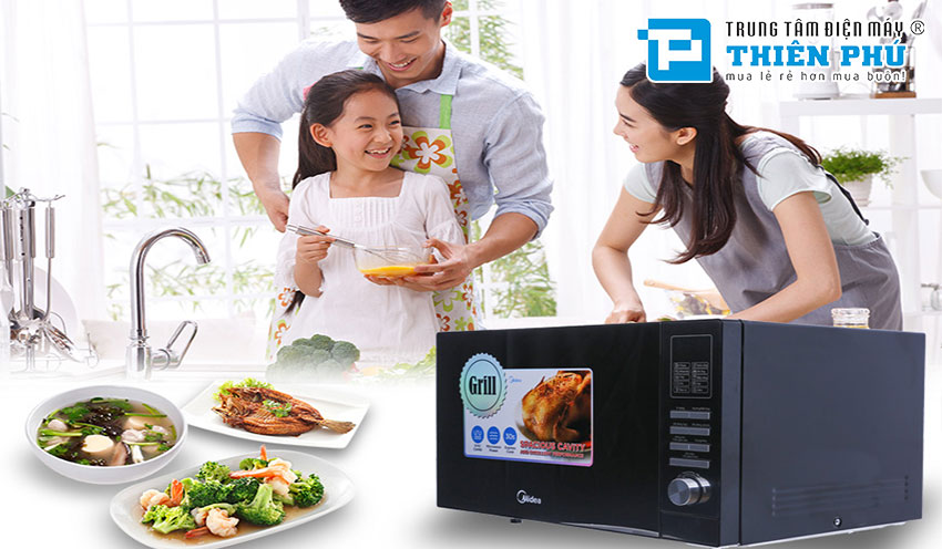 Lò Vi Sóng Có Nướng Midea MMO-25A33 25 lít