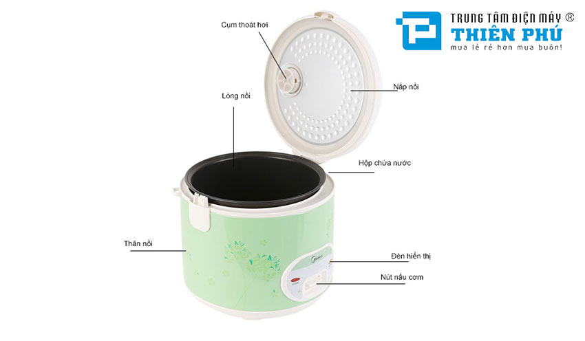 Nồi Cơm Điện Midea MR-CM1802 1.8 Lít